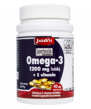 Jutavit omega-3 halolaj + e-vitamin 1200 mg 40 db
