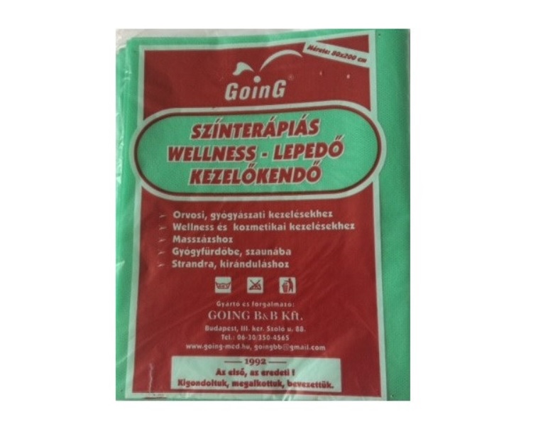 Going színterápiás wellness lepedő világos zöld 1 db