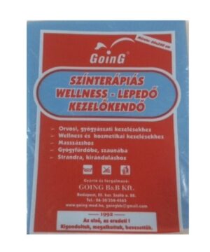 Going színterápiás wellness lepedő világos kék 1 db