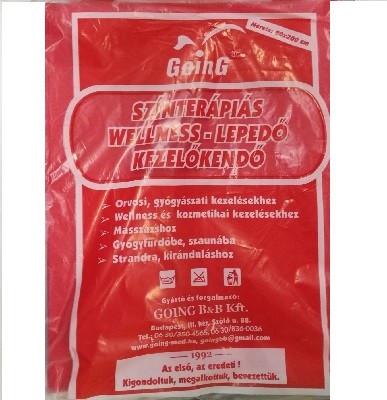 Going színterápiás wellness lepedő piros 1 db