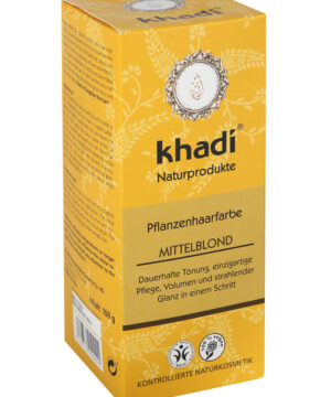 Khadi bio hajfesték por középszőke 100% 100 g