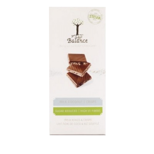Balance belga tej-kókusz tábla stíviával 85 g