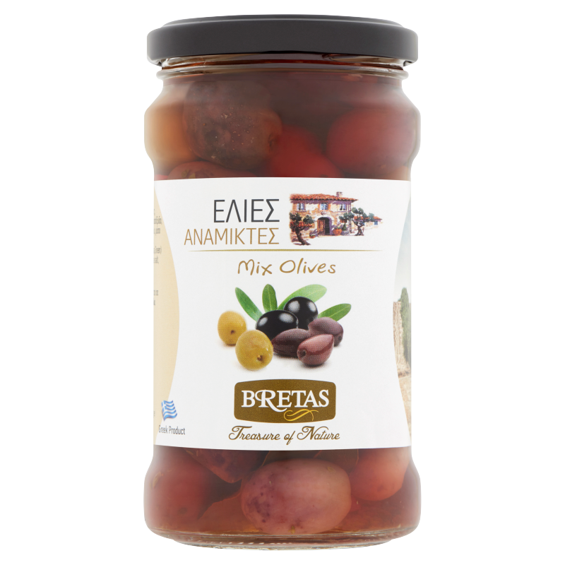 Bretas olajbogyó mix 314 ml