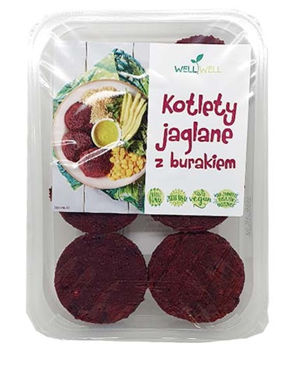 Well-Well vegán céklaburger kölessel 190 g