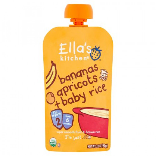 Ellas Kitchen banán sárgabarack bébirizs bio bébiétel 120 g