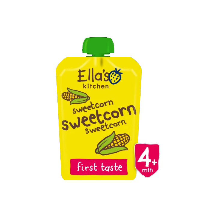 Ellas Kitchen csirke csemegekukorica püré bio bébiétel 130 g