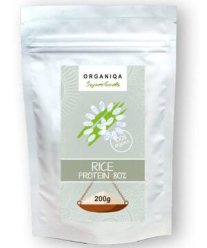 Organiqa 100% bio rizsfehérje por (80% fehérje) 200 g