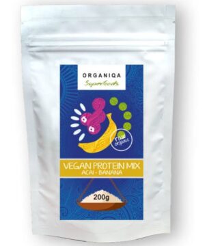 Organiqa 100% bio vegán fehérje mix acai-banán 200 g