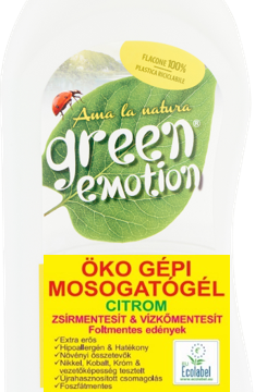 Green Emotion öko gépi mosogatógél citromos 650 ml