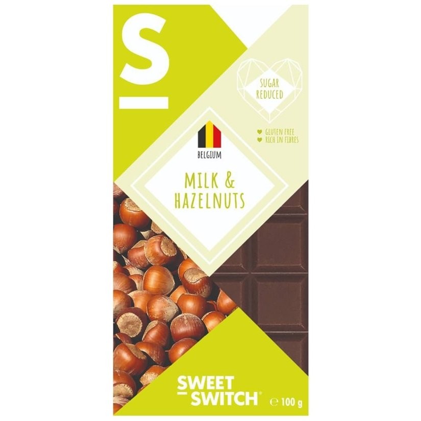 Sweet Switch tejcsokoládé mogyorós 100 g