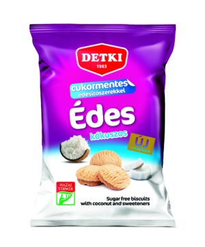 Detki cukormentes kókuszos omlós keksz 180 g