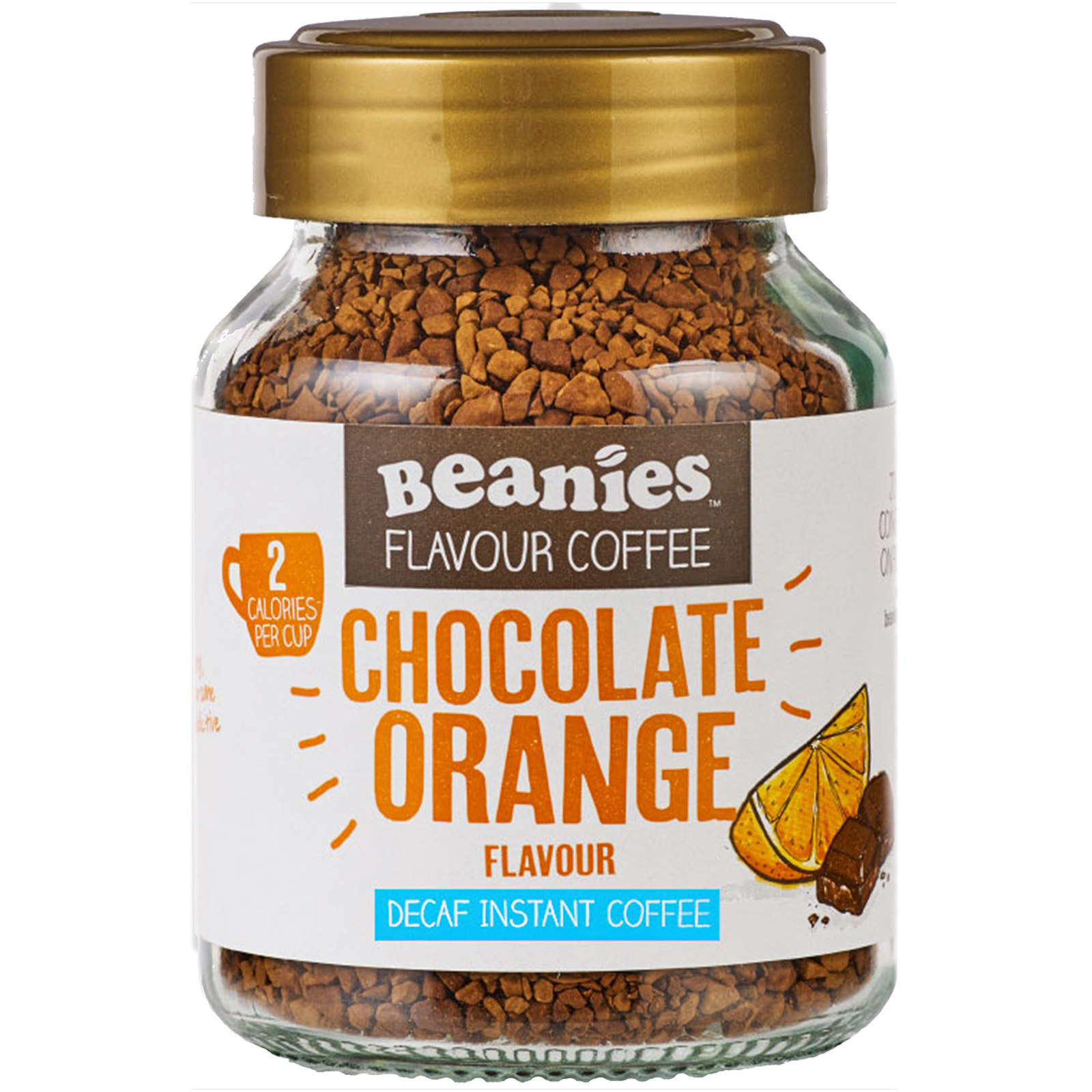 Beanies csokoládé-narancs ízű koffeinmentes instant kávé 50 g