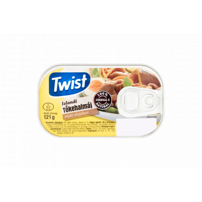 Twist izlandi tőkehalmáj saját olajában 121 g