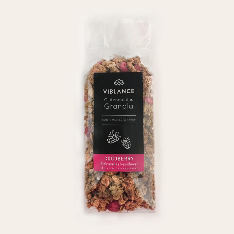 Viblance granola málnával és kesudióval 500 g