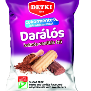 Detki cukorm.darálós vaníliás és kakaós omlós keksz 180 g