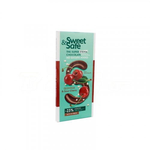 Sweet&safe táblás tejcsoki meggyel