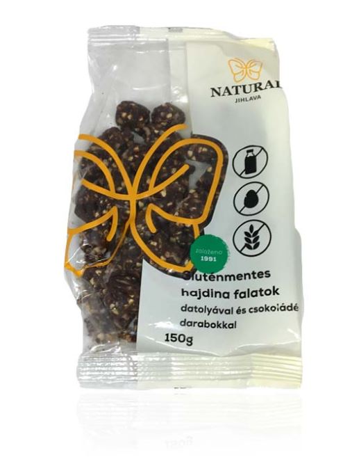 Natural gluténmentes datolyás csokis hajdinás falatok 150 g