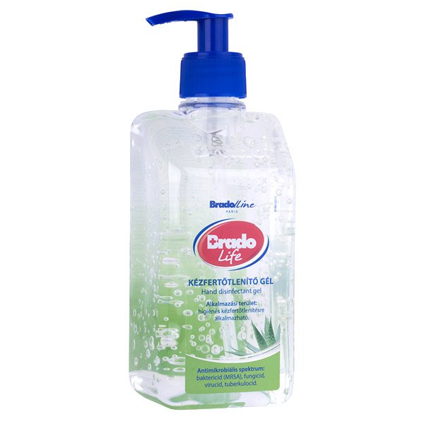 Bradolife kézfertotleníto gél aloe vera 500 ml