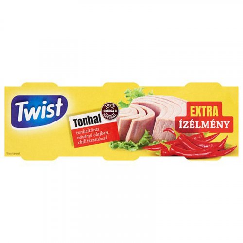Twist tonhaltörzs növényi olajban chili 3x80g 240 g