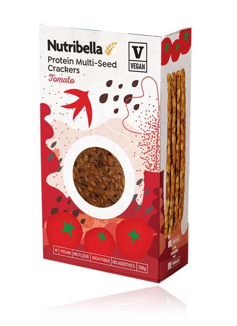 Nutribella vegán protein kréker paradicsomos 108 g