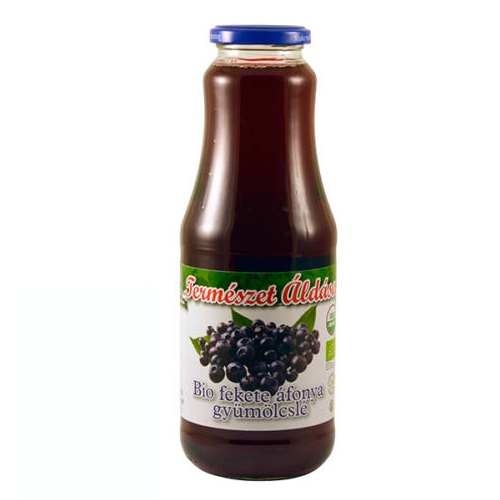 Természet Áldása fekete áfonya gyümölcslé 100% 330 ml