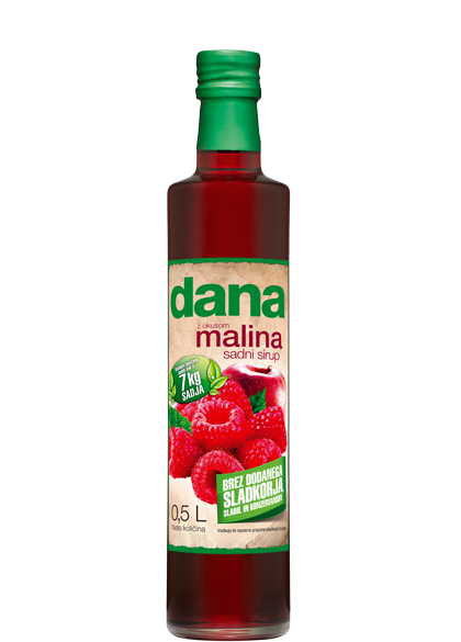 Dana 100% vegyes gyümölcsszörp málna ízesítéssel 700 ml