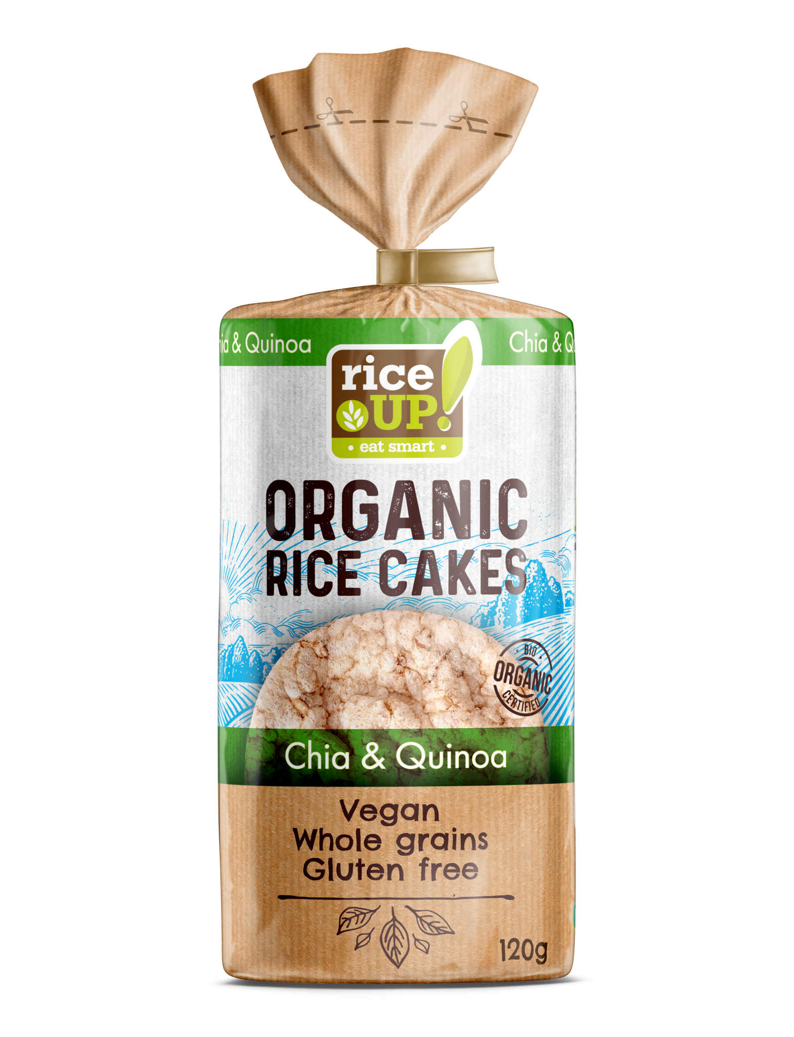 Rice Up bio szelet chia mag&quinoa 120 g