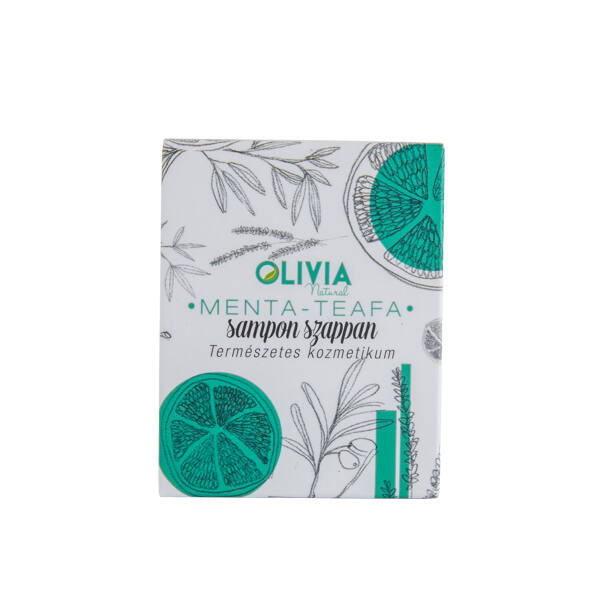 Olivia Natural menta-teafa sampon szappan 90 g
