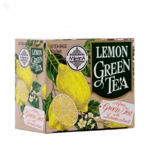 Mlesna zöld tea citrom ízesítéssel 50x2g 100 g