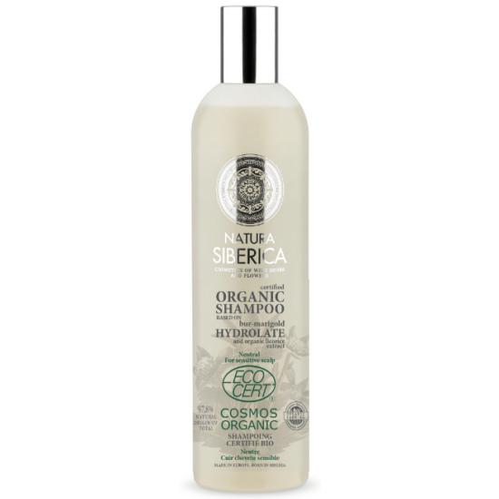 Natura siberica virágvíz alapú semleges bio sampon érzékeny 400 ml