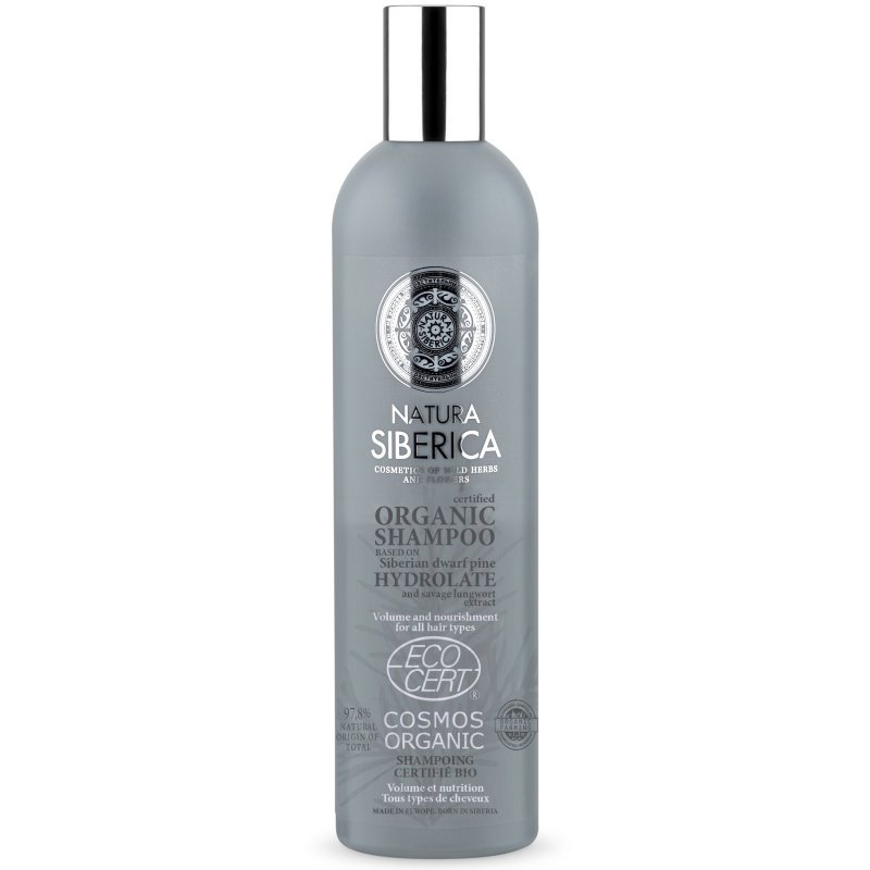 Natura siberica virágvíz alapú dúsító-tápláló sampon 400 ml