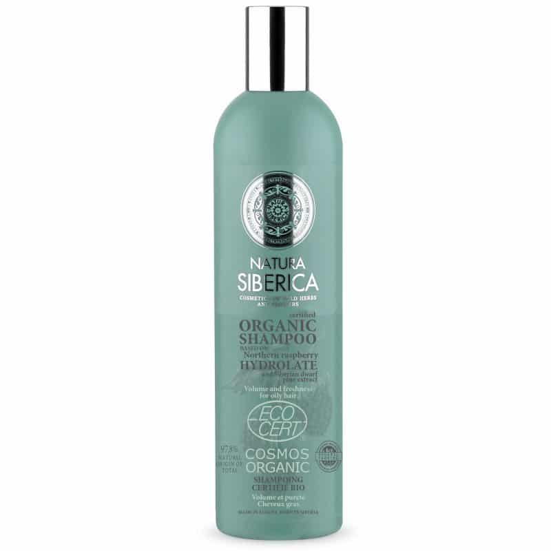 Natura siberica virágvíz alapú volumen bio sampon zsíros haj 400 ml