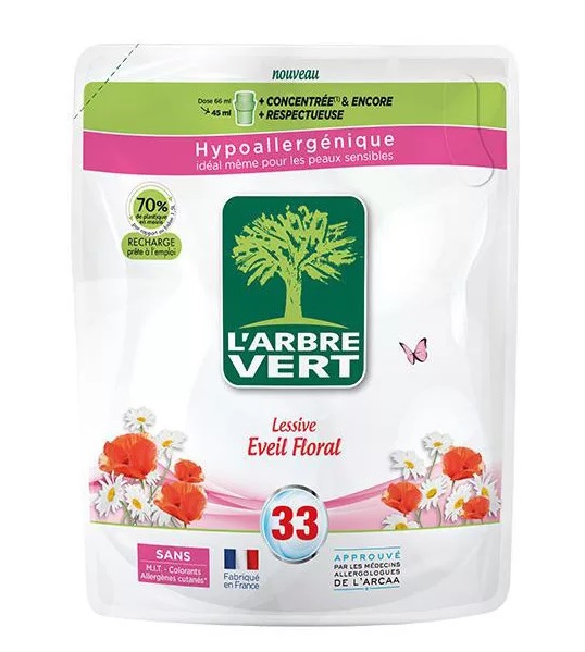 Larbre vert folyékony mosószer utántolto virág illat 1500 ml