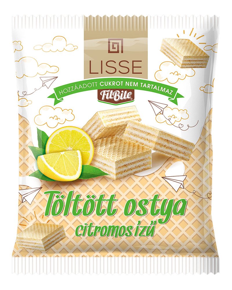 Lisse citromos töltött ostya 180 g