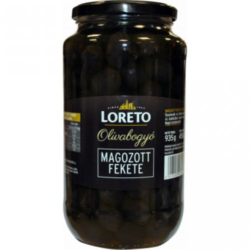 Loreto szeletelt fekete olivabogyó 430 g
