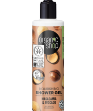 Organic Shop bio tusfürdő wellness makadámdióval és avokádóval 280 ml
