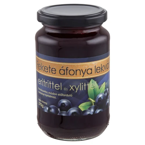 Ezerédes fekete áfonya lekvár eritrittel és xylittel 370 g