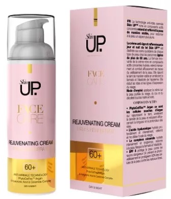 Skin up hyaluron+argán ossejt pumpás arckrém 60+ spf 8