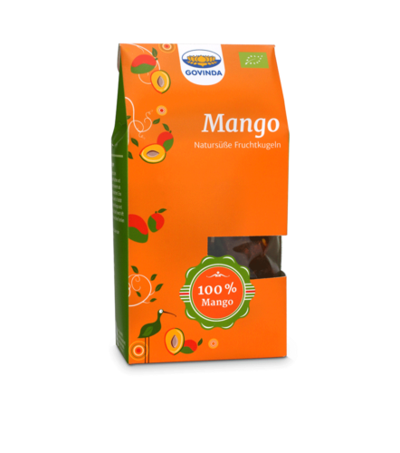 Govinda bio mangó golyó 100% mangóból 120 g