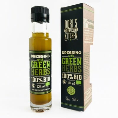 Dorys coconut kitchen bio zöldfűszeres kókuszolaj salátákhoz 100 ml