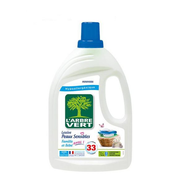 Larbre vert folyékony mosószer érzékeny borre családbarát 1500 ml