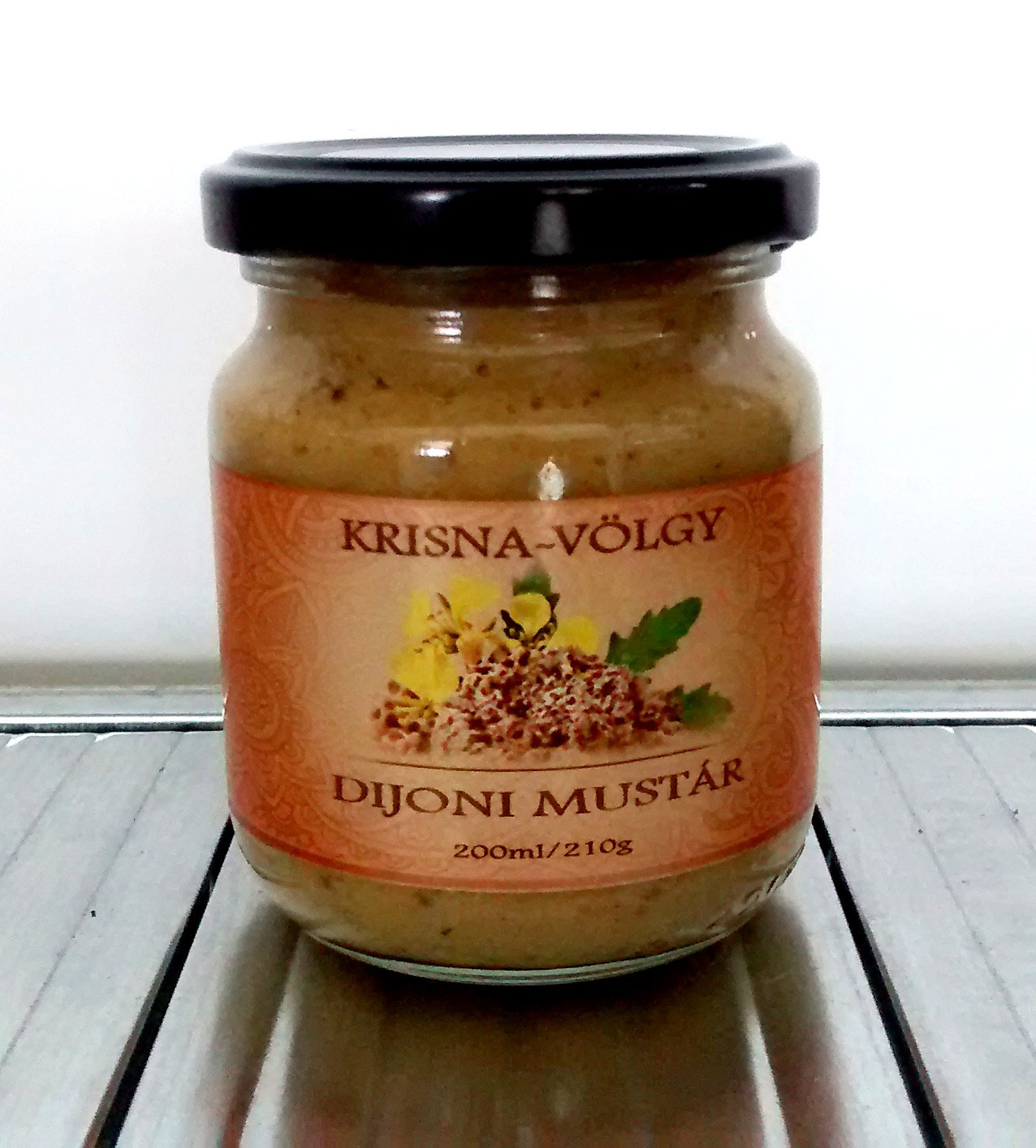 Krisnavölgyi dijoni mustár 210 g