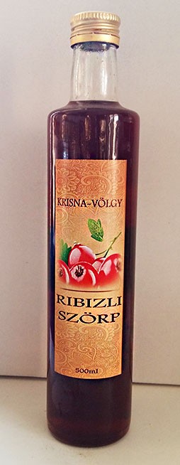 Krisnavölgyi ribizli szörp 500 ml