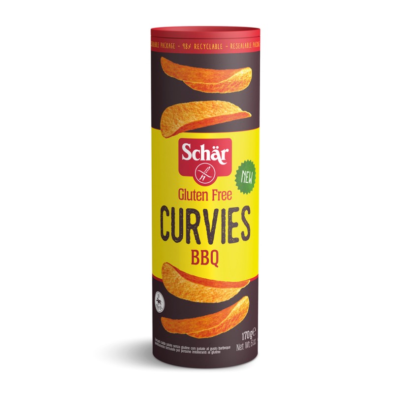 Schar curvies chips bbq 170 g