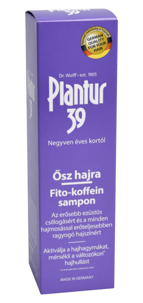 Plantur 39 fito-koffein sampon ősz hajra 250 ml