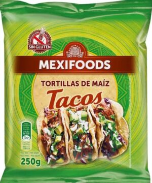 Mexifoods kukorica tortilla 16 cm 250 g