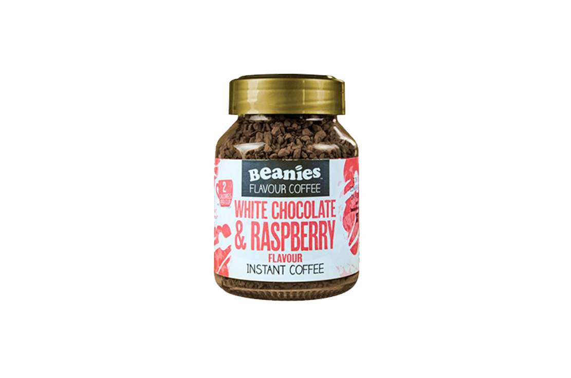 Beanies fehércsokis málnás ízű instant kávé 50 g