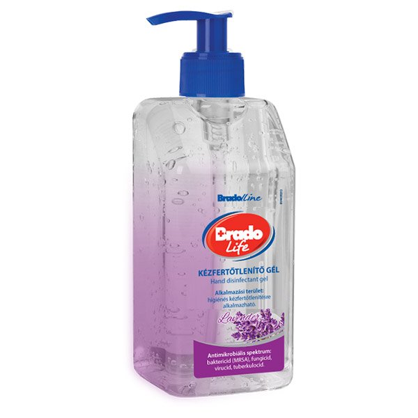 Bradolife kézfertotlenítő gél levendula 500 ml
