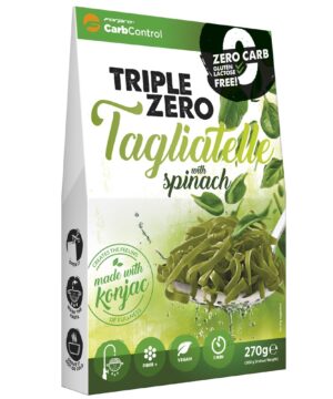 Forpro zero kalóriás tészta spenóttal - tagliatelle cukor/zsír/laktóz/glutén/szójamentes 270 g