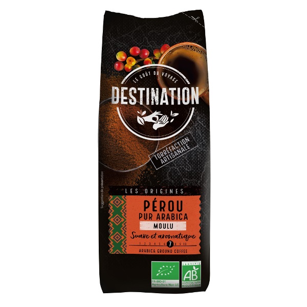 Destination 250 peru - őrölt bio kávé -100% arabica 250 g